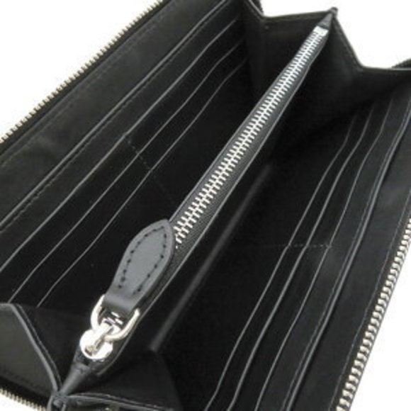 BURBERRY long wallet logo leather black - Picture 5 of 8